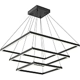 Kuzco Lighting CH88332-BK Piazza Chandelier LED, Black