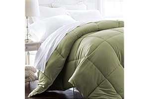 Beckham Hotel Collection 1600 Series - Lightweight - Luxury Goose Down Alternative Comforter - Hotel Quality Comforter - King/Cali King - Olive 104x98