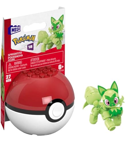 MEGA Pokémon Collectible Morpeko Pokeball Building Toy for