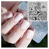 NICOLE DIARY Nail Art Stamp Template Flourishing Image Stamping Plate NDP-106