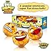 YoYa Toys DNA Emoticon Stress Balls Squeezing Stress Relief and Fidget Toy - 3 Different Popular Smiley Face - Risk-Free Sensory Toys for Autism, ADHD, Bad Habits and More - Pack of 3