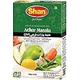 Shan Achar Recipe and Seasoning Mix 3.52 oz (100g) - Spice Powder for Traditional Hot and Spicy Pickle - Suitable for Vegetarians - Airtight Bag in a Box
