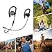 Cambond Wireless Bluetooth Headphones for Running Sweatproof Earphones Sports Flexible Earhook Headphones with Mic for iPhone Android, APT-X Audio, Bluetooth 4.1, CVC 6.0 Noise Cancelling (Black)