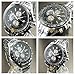 CURREN Stylish Quartz Movt Stainless Steel Watchband Mens Wrist Watch-8083Silverblack (Silverblack)