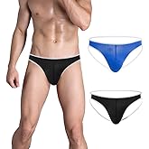 ZONBAILON Men's Mesh Jockstrops Underwear Beathable Soft Thong G String