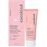 Cocokind AHA Jelly Cleanser, Gentle Face Wash and AHA BHA Cleanser with Hyaluronic Acid, Exfoliating Face Wash for Oily Skin