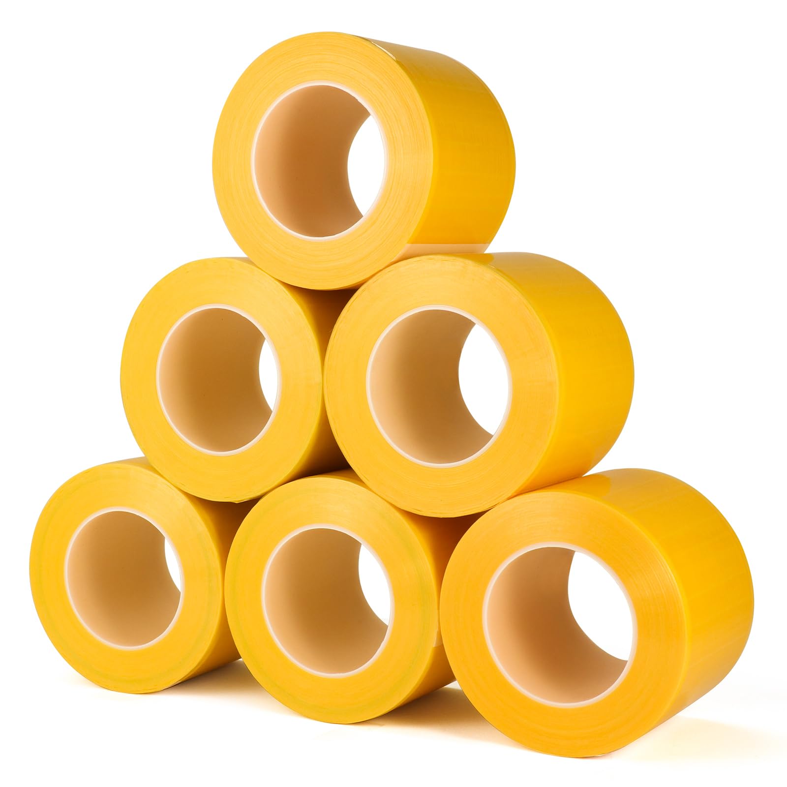 JMU Barrier Film 6 Rolls, Barrier Film Tattoo 4" x 6" Barrier Tape, Dental Barrier Film Roll, Yellow Image