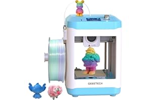 GIANTARM 3D Printer for Kids and Beginners,Geeetech Mini 3D Printers with Auto Leveling,High Speed and Fully Open Source,Fully Assembled Direct Drive Extruder,for Home and School,Print Area 3.94×4.33×3.94 in