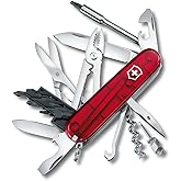Victorinox Cyber Tool M 32 Functions Swiss Army Medium Pocket Knife with Fold-Out Bit Case, Ruby