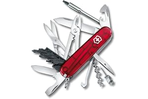 Victorinox - Cybertool 34 Swiss Army Knife (Translucent Red) 17725