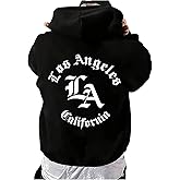 SHENHE Men's Oversized Graphic Hooded Sweatshirt Letter Figure Print Hoodie Pullover Top