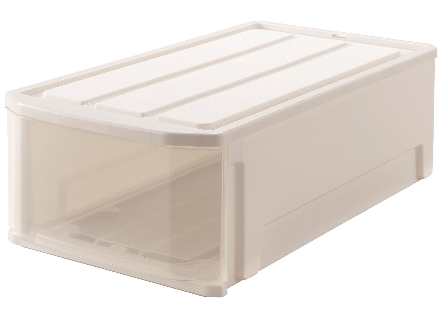 天馬 前面から中身が見えやすい押し入れ収納ケース フェミーネケース 74浅型 引き出し 前に倒れるのを防止する機能付き衣装ケース 収納ボックス 【幅39×奥行74×高さ23cm】商品画像