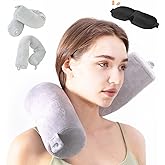 Hxcxrst Travel Pillow-Twist Memory Foam Neck Pillow Support Pillow, Used for Neck, Chin, Waist and Leg Support-Suitable fo Airplanes, Buses, Trains.