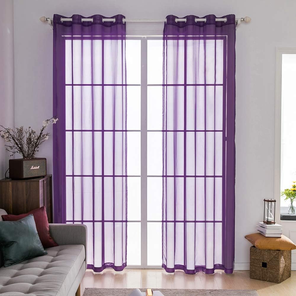 Best tie up curtains purple living room rod