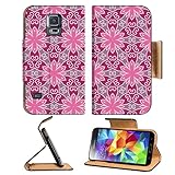 Samsung Galaxy S5 Seamless pattern with pink flowers IMAGE 24752736 by MSD Customized Premium Deluxe Pu Leather generation Accessories HD Wifi 16gb 32gb Luxury Protector Case