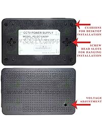 USG 9 canales CCTV Fuente de alimentación 12 V DC 10 A PPTC Fusibles de auto Reset Tornillo Bloque De Terminal o soporte de computadora para Bare CCTV Cables 2-hilos