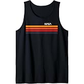 NASA Gradient Stripes Logo Tank Top
