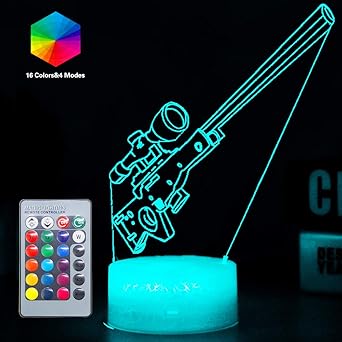 3d Optical Illusion Led Night Lights Remote Control Nightstand Lamp 16 Colors Remote Control Sleeping Light Kids Room Bedroom Christmas Birthday Party Decor Gift Ideas For Kids Child Boys Teen Amazon Co Uk Lighting