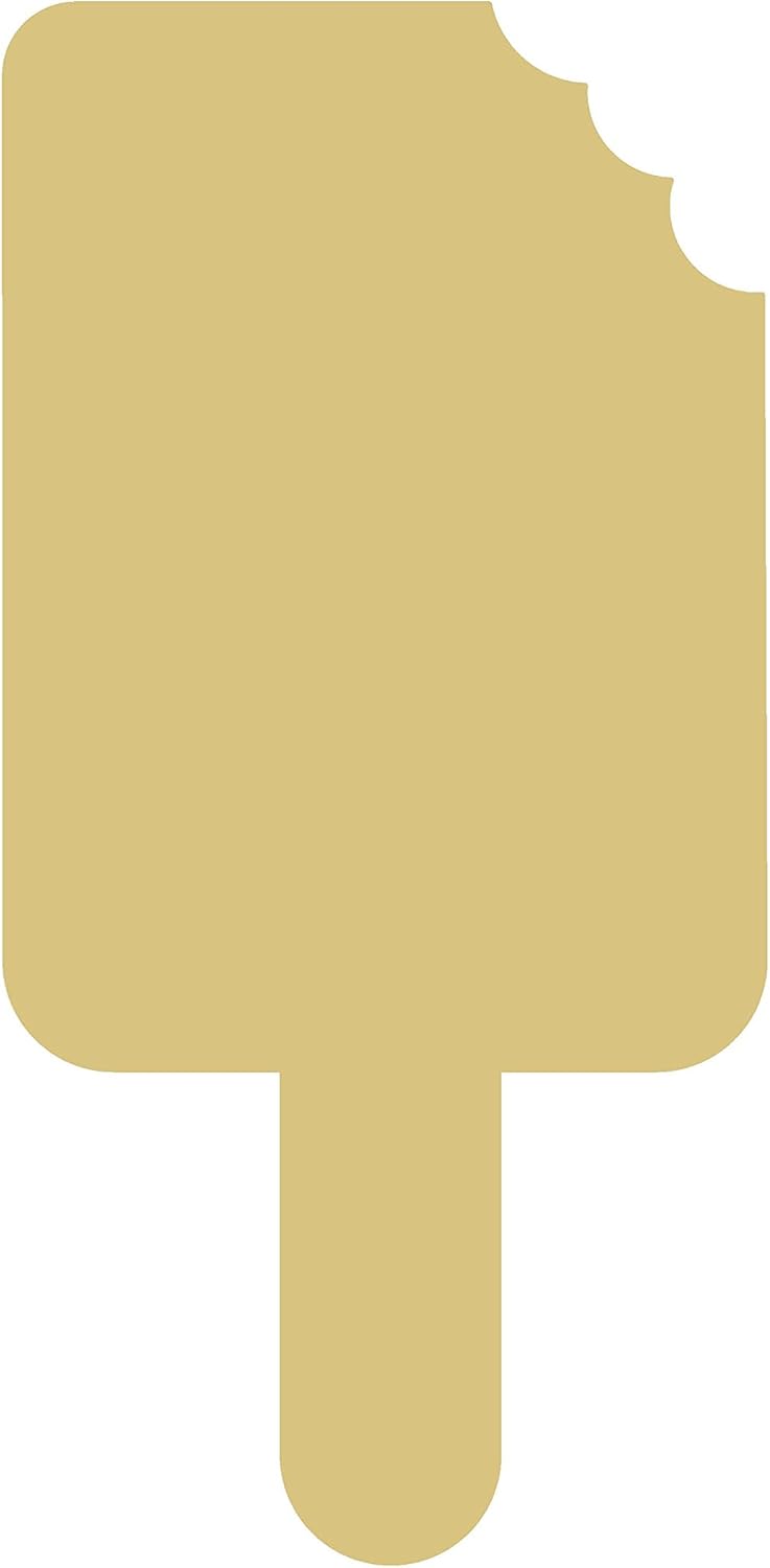 Popsicle Cutout Unfinished Wood Summer Decor Summer Treat Party Decor MDF Shaped Canvas Style 1