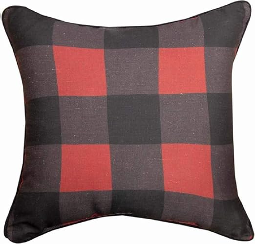 Amazon Com Manual Woodworkers Buffalo Check Please Square Pillow