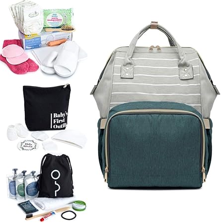 pre packed hospital bag for mom and baby