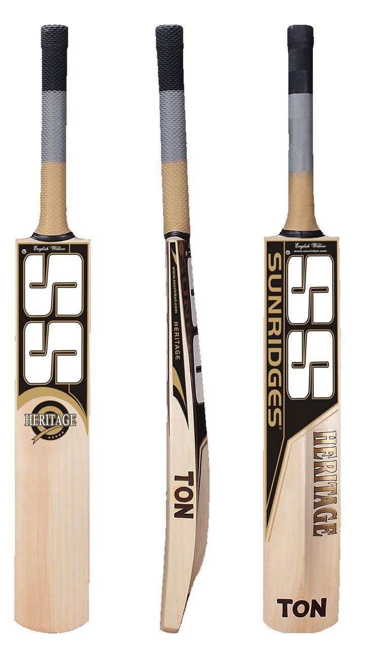 SS Heritage English Willow Cricket Bat (Color May Vary) Amazon.in