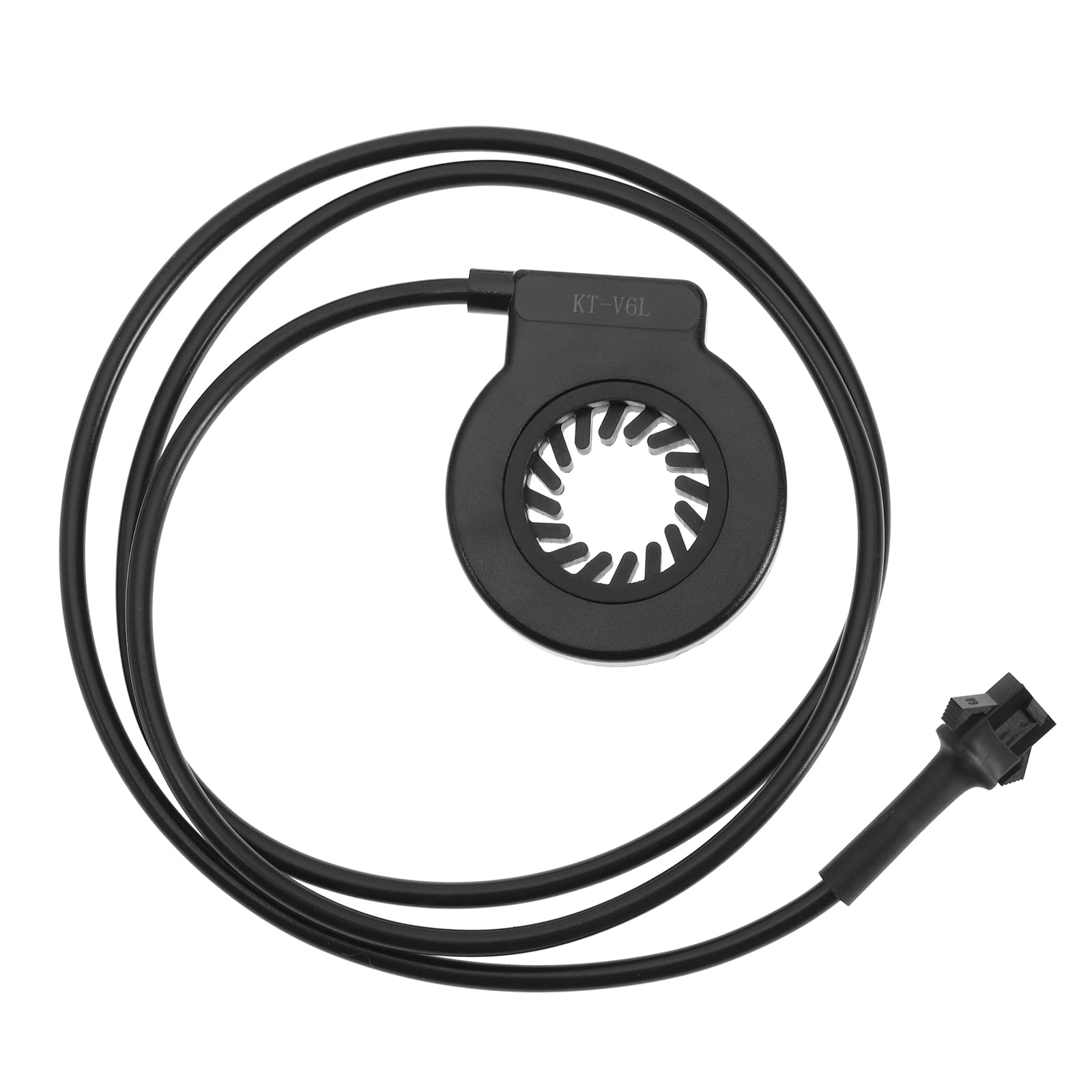 ECSiNG Electric Bicycle Pedal KT-V6L 6 Magnets Singal Hall Assist Sensor PAS Pedal System Waterproof Plug Cadence Speed E-Bike Sensor Accessories Black Female Plug