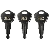 Sentry Safe Replacement Keys Model 1100-Codes 3E2 for Sentry Safe Key (Key 3E2)(3 Pcs)