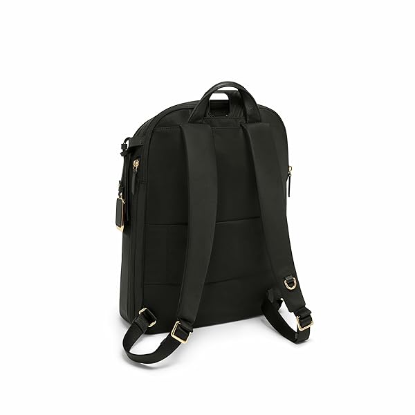 TUMI – VOYAGEUR MONTANA BACKPACK – STYLISH TRAVEL BACKPACK FOR WOMEN – FOR BUSINESS, WORK – FITS UP TO 16″ LAPTOPS – BLACK/GOLD