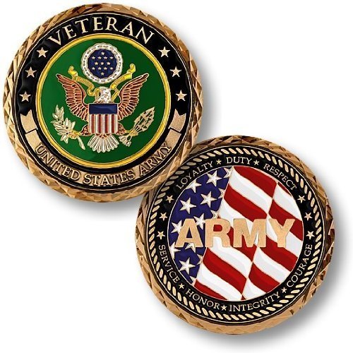 U.s. army veteran challenge coin