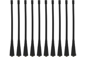 GOODQBUY 10Pcs UHF CP200 Antenna Compatible with Motorola HT1250 CP040 CP185 CP200 CP200D CP200XLS GP300 EX500 EX600CT250 PR400 HT750 400-470 MHz 6.6 Inch (16.8CM)
