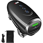 WMARK Barber Massager/Cordless HandheldMassager, Charge Neck/Legs/Hand/FaceMassager, 2 Massage Nodes 2600AMH,Black
