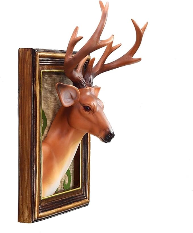 ZOBOLA Modern Moose Head Art Wall Decor Simulation Animal Wall
