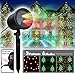 Christmas Laser Light,Red and Green Motion Laser Lights with 6 modes Choosable-Static/Flickering/Green Only/Red Only/Green&Red Both, Landscape Projector for Holiday,Especially Christmas Decorations