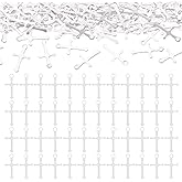 Cheriswelry Cross Charms for Necklace Earring 100Pcs 925 Sterling Silver Crucifix Pendants 12.5x7mm for Bracelet Keychain Jewelry Making