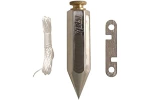 Task Tools T23146 5-Ounce Plumb Bob, Steel, Hex-Shaped