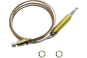 MENSI Universal M8X1 Thermo Couple Sensor Temperature Flame Safety for Propane Natural Gas Fire Pit, Fireplace 24"