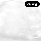com-four 40g premium angel hair - fine white tinsel for crafts & decor view 6