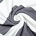 Baby Car Seat Covers Super Soft Stretchy and Breathable Nursing Canopy for Boys and Girls with Pouch Cute Gray Wave Stripes