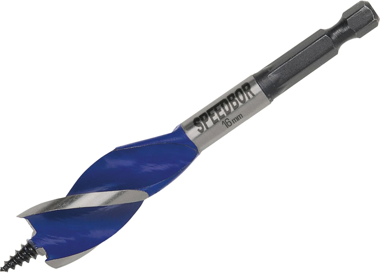 IRWIN 1921991 6X Blue Groove Stubby Wood Bit 16 mm x 4-Inch, Multi-coloured, 16 mm x 100 mm