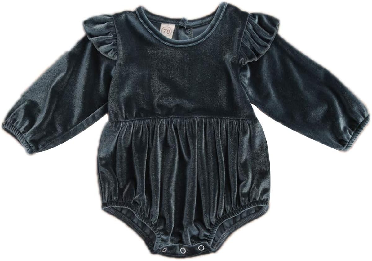 velour baby romper