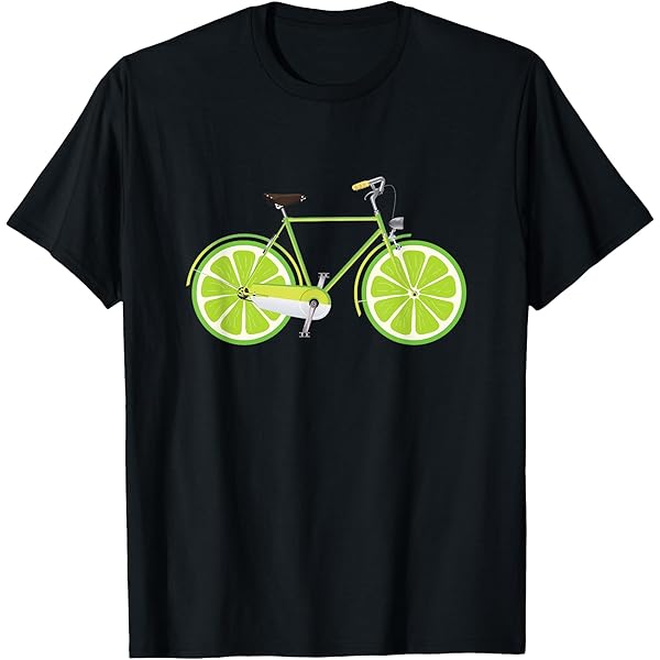 Amazon.com: Lemon Cyclist Citrus Lime Bicycle T-Shirt