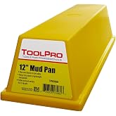 ToolPro 12 in. Heavy Duty Textured Plastic Yellow Plastic Mud Pan TP03060