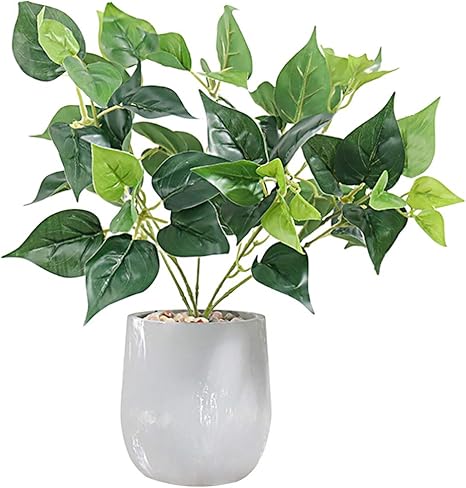 Amazon Imikeya 人工熱帯植物鉢植え盆栽ヤシの葉模造フェイクモンステラ葉ポット偽デスクトップテレビ台テレビキャビネット 人工観葉植物 オンライン通販