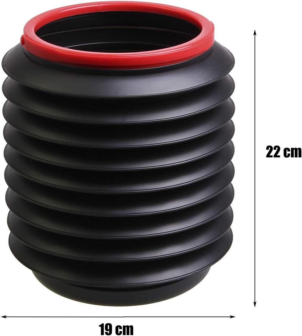 LVERSE 4L Creative Collapsible Bucket Multifunctional Water Container for Car Trash Tidy Organiser Home Use, Fishing - Image 3