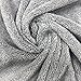 POLYTE Microfiber Quick Dry Lint Free Bath Towel, 57 x 30 in, Pack of 4 (Gray)