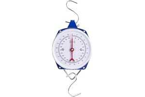 Yogayet Mechanical Hanging Scales 440lb/200kg, High Accuracy Spring Dial Weight Scale Big Game Scale for Kitchen Fishing Hunting Farms,Blue
