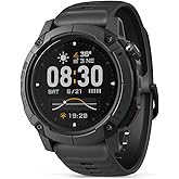 COROS Nomad Outdoor GPS Smartwatch, 1.3" MIP Touchscreen, Global maps with Turn-by-Turn Navigation, 22 Days Battery Life, Microphone Records Voice Notes, Real-time Weather, and Safety alerts (Black)