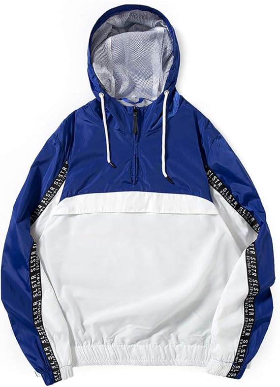 Amazon アノラックパーカー メンズ 防風 撥水 防水 おしゃれ ウィンドブレーカー スポーツ 切り替え マウンテンパーカー フード付き アノラックジャケット トレーナー パーカー 通販