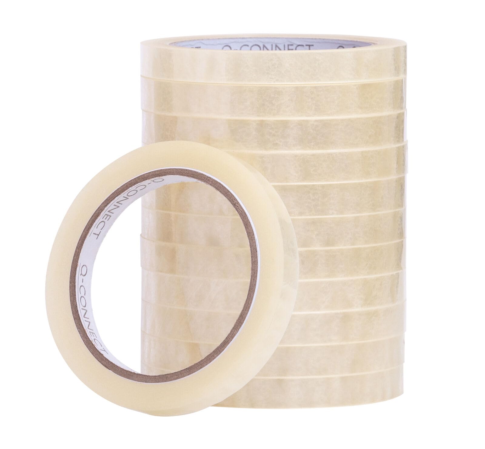 Q-Connect Adhesive Tape 12 mm x 66 m (Pack of 12)